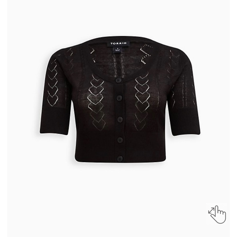 Short Sleeve Cardigan Sweater SZ 1X